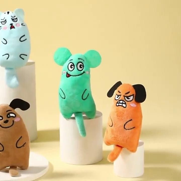 Nette Katze Spielzeug Lustige Interaktive Plüsch Katze Spielzeug Mini Zähne Schleifen Katzenminze Spielzeug Kätzchen Kauen Qu
