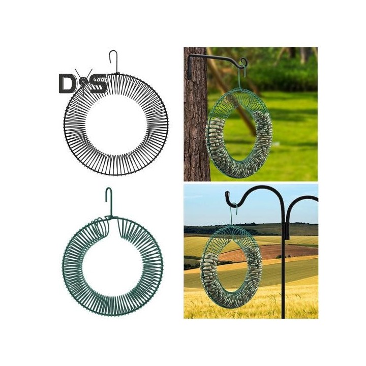 Hängende Girlande, Wildvogel-Eichhörnchen-Futterkranz, große Kapazität mit Hakendesign für einfaches Beladen und Zugang, Voge