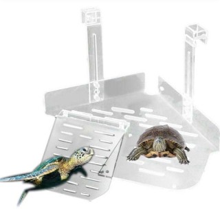 or Suction Cup Turtle Basking Platform Animal Sink Wharf Reptile Habitat Turtle Climbing Shelf S-with suction cup