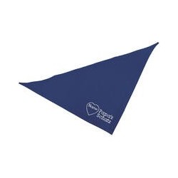 Schecker - Besticktes Halstuch Papa´s Schatz + Name im Herz [65cm - Blau]