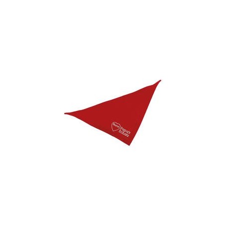 Schecker - Besticktes Halstuch Papa´s Schatz + Name im Herz [65cm - Rot]