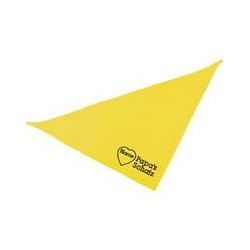 Schecker - Besticktes Halstuch Papa´s Schatz + Name im Herz [65cm - Gelb]