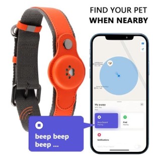 Wasserdichtes Hunde-GPS-Tracker-Halsband für iOS, leicht, lange Akkulaufzeit, Echtzeit-Anti-Verlust-Haustierortung, passend f