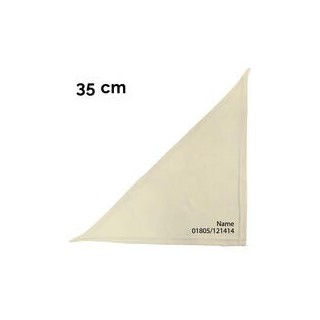 Schecker - Besticktes Halstuch Tel. Nr. +  Name [35cm - Beige]