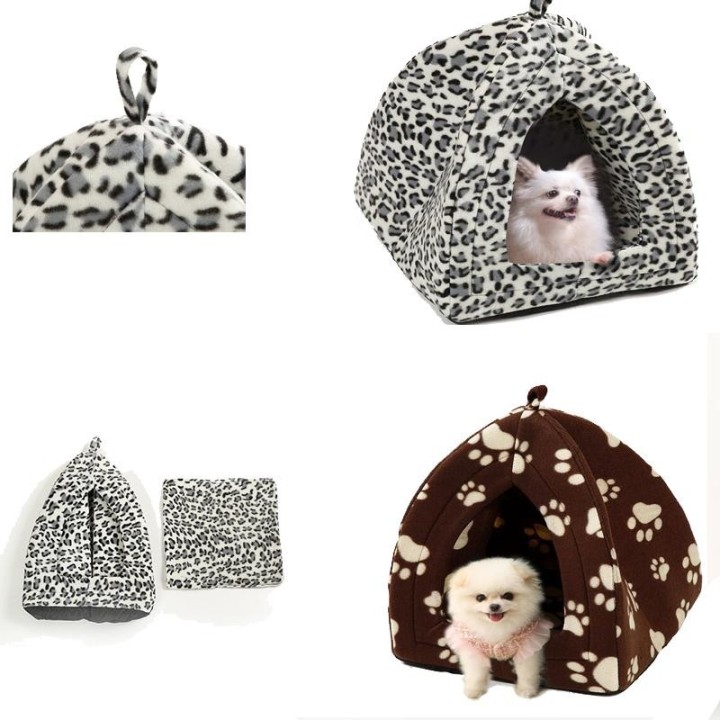 Warmes Haus für Katzen und Hunde, Höhlenbetten für Katzen im Innenbereich, gemütliche Iglu-Nest-Zwinger aus Wolle, S-XL grau