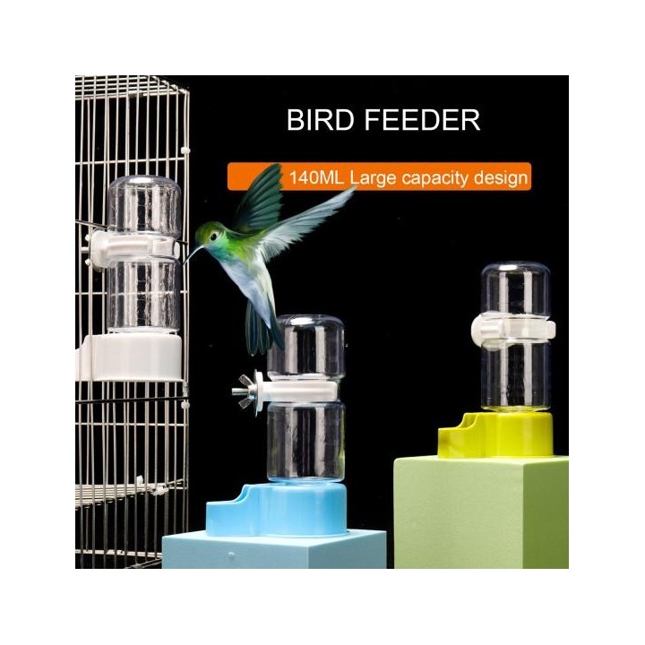 Wasserzufuhr, automatischer Futterspender für Papageien mit Schwerkraftkontrolle, auslaufsicherer Futterspender für den Käfig