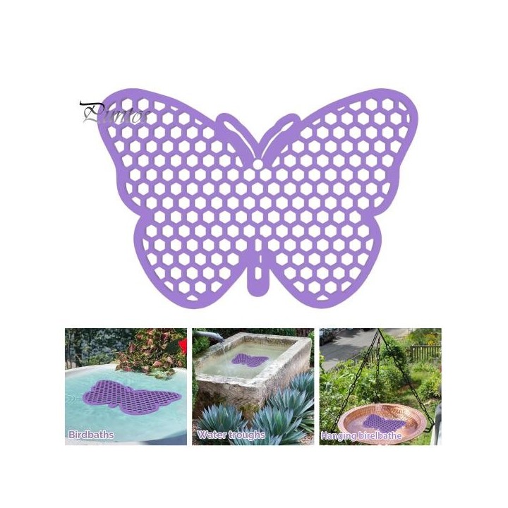 Bienentränke, Wabenförmige schwimmende Bieneninsel, Schmetterlingsform, Bestäuber-Tränkestation zum Füttern von Schmetterling