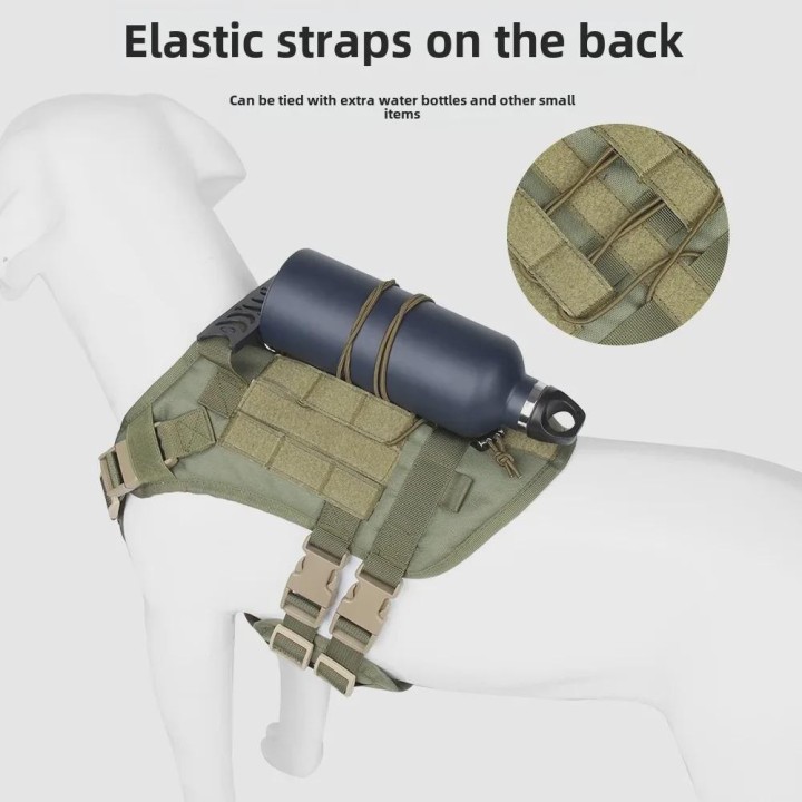 Wasserdichtes taktisches Hundegeschirr und Leine für große Hunde M 40-60 jin