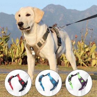Oxford Outdoor Walking Easy Control No Pull Big Dog Harness For Large Dogs Dog accessories Pet Vest M violett