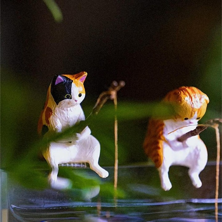 8 Arten DIY Angelkatzen-Ornamente für Aquarium, Aquarium, Landschaftsbau, kreative Heimdekoration, Zubehör, Haustierprodukte