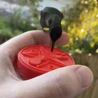 Attraktive Vogelhäuschen, leicht zu tragen, Kunststoff, kompakt, tragbar, Kolibri-Futter für den täglichen