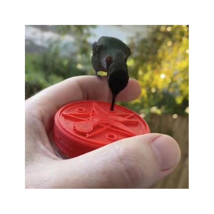 Attraktive Vogelhäuschen, leicht zu tragen, Kunststoff, kompakt, tragbar, Kolibri-Futter für den täglichen