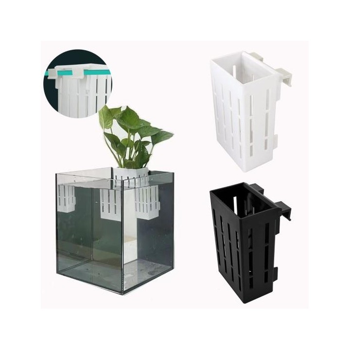 Hydrokultur-Korb, Wasserpflanzenhalter, ästhetischer Aquarium-Aquaponik-Pflanzenkultivierungshalter für Aquascape-Dekoratione