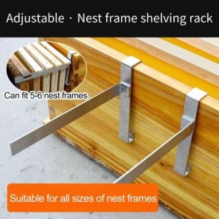 1 paar Beehive Inspektion Halterung Beehive Rahmen Halter Edelstahl Beehive Rahmen Bee Box Stehen Bienenzucht