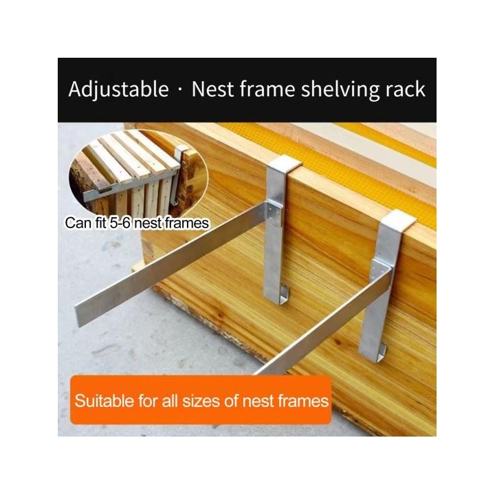 1 paar Beehive Inspektion Halterung Beehive Rahmen Halter Edelstahl Beehive Rahmen Bee Box Stehen Bienenzucht