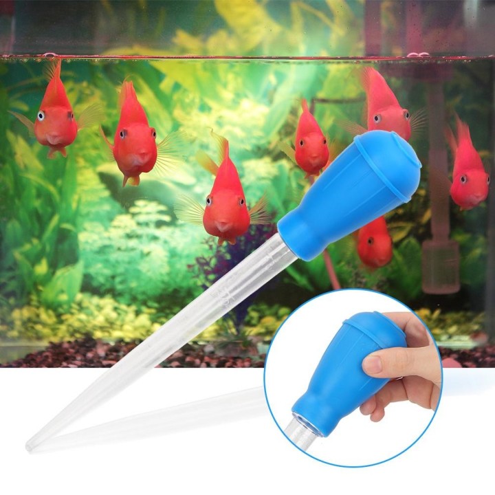 Fischwasserwechsler, Wasserwechsler, für Aquarium zum Angeln, Haushaltsfischladen blau