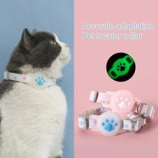 1 Set Haustierhalsband, im Dunkeln leuchtend, verstellbar, Anti-Verlust-Hundehalsband, Katzenhalsband, Tracker, schützende Si