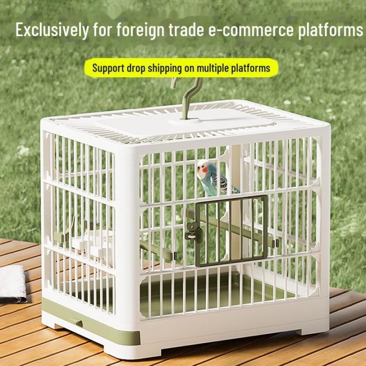 Tragbarer großer Papageien-Villa-Käfig: Geräumiger, atmungsaktiver Vogelkäfig zum Spazierengehen und Beobachten im Freien 30*