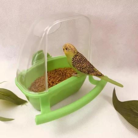 Vogelfutternäpfe für Papageien, Vogelkäfig, Futternapf aus Kunststoff, zum Aufhängen, Futterbehälter, Schüssel für drinnen un