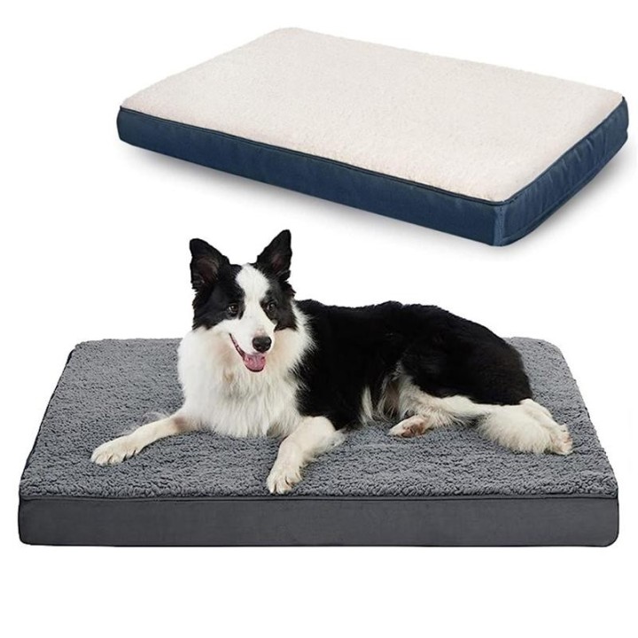 Hundebett, Zwingermatte, Memory Foam, warmes, weiches Haustierbett mit abnehmbarem, waschbarem Bezug, Hundekissen, Welpenzube