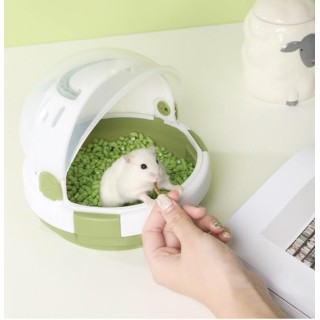 Kleintiertransporter, Nagetier- und Hamsterkäfig, tragbar, warm halten, für den Winter, Mini-Haustierkäfig, Meerschweinchenha