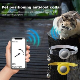 Yousheng Reflektierendes Haustierhalsband, langlebiger, verstellbarer Riemen mit Glöckchenschnallenbefestigung, angenehm zu t