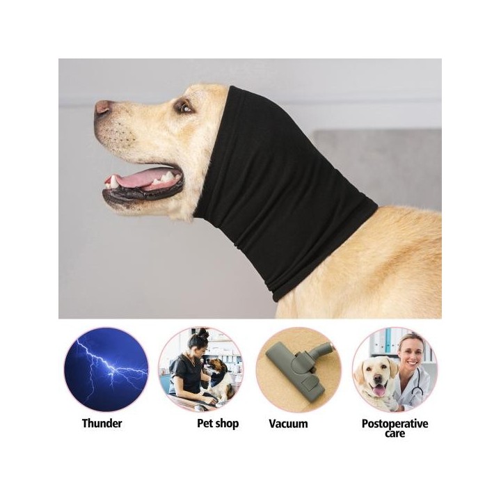 Haustier-Ohrabdeckung, bequeme Baumwolle, Hunde-Ohrenschützer, Angstlinderung, Lärmreduzierung, Gehörschutz, Haustierbedarf S