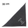 Schecker - Besticktes Halstuch Totenkopf, Achtung Bissig! [35cm - Schwarz]