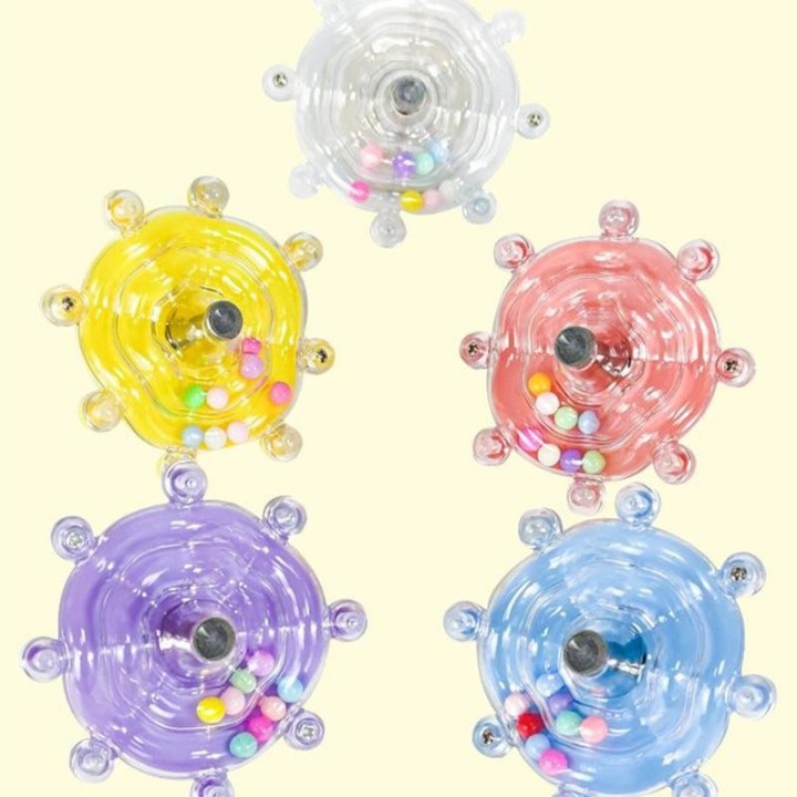 Interaktives Spielzeug für Vögel und Papageien, Vogel-Drehteller, Hängespielzeug, klingende Bälle, Riesenrad-Spielzeug, Vogel