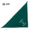 Schecker - Besticktes Halstuch Totenkopf, Achtung Bissig! [35cm - Petrol]
