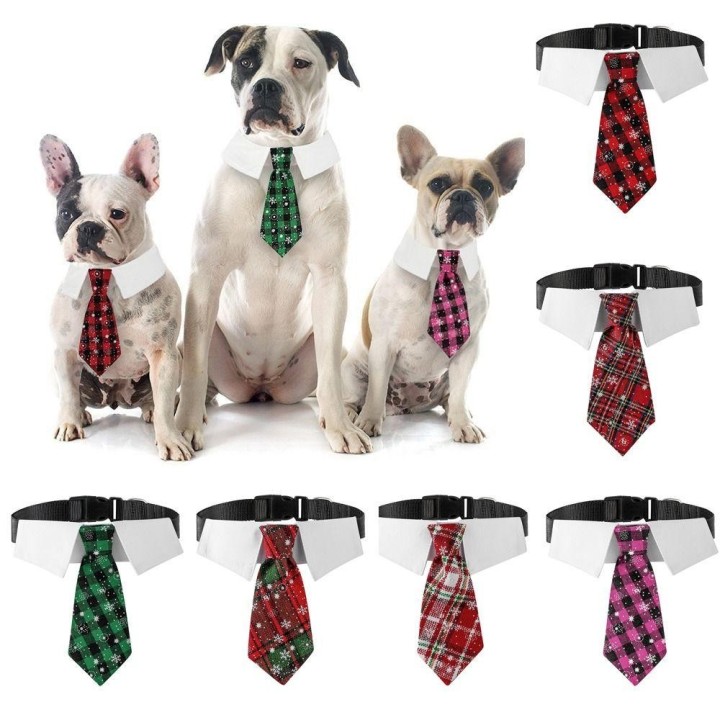 Schöne Weihnachten Hund Krawatte Einstellbare Formale Krawatte Neue Smoking Fliegen Hund Style 4