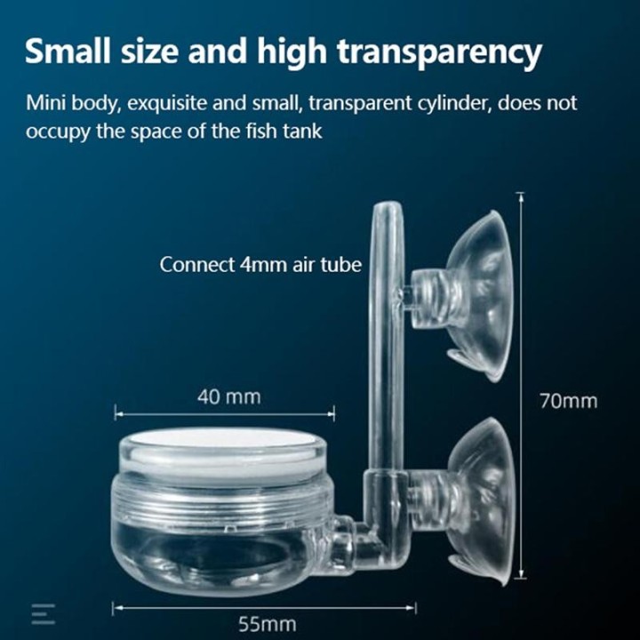 1Pc Aquarium Zerstäuber Transparent Co2 Diffusor Reiniger Fisch Tank Co2 Zerstäuber tray