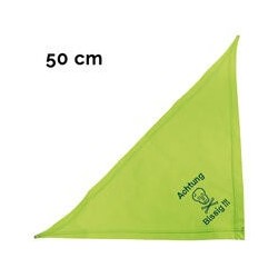 Schecker - Besticktes Halstuch Totenkopf, Achtung Bissig! [50cm - Kiwi]