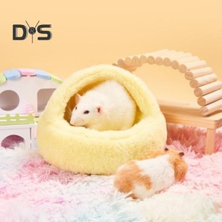 Warmes Meerschweinchenbett, Hamsternest, Schlafhaus, weiche, gemütliche kleine Haustierhöhle für Meerschweinchen, Igel, Eichh