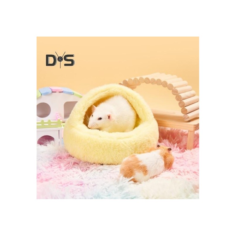 Warmes Meerschweinchenbett, Hamsternest, Schlafhaus, weiche, gemütliche kleine Haustierhöhle für Meerschweinchen, Igel, Eichh