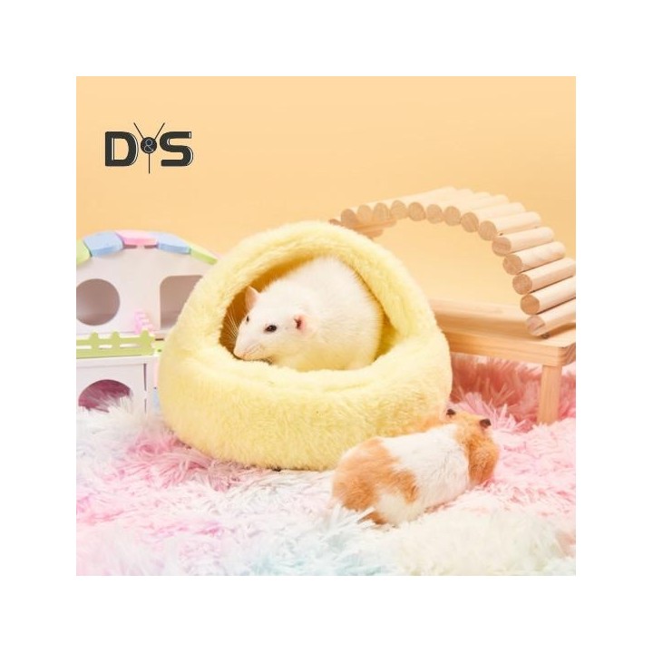 Warmes Meerschweinchenbett, Hamsternest, Schlafhaus, weiche, gemütliche kleine Haustierhöhle für Meerschweinchen, Igel, Eichh