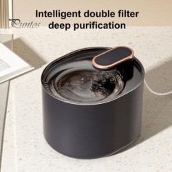 Pet Silent Cat Trinkbrunnen, 3 l Wasserspender, USB-Ladepumpe, Hunde-Haustier-Trinknapf, schnelle Montage, 3 Schichten Filter