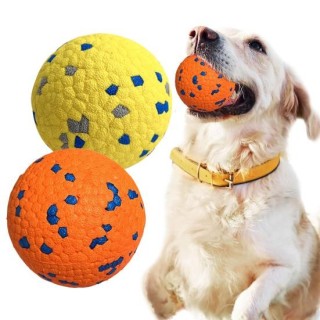 2Pcs Haustier Spielzeug Biss-beständig Zähne Schleifen Hund Spielzeug Bälle Interaktive Bunte Haustier Kauen Ball Haustier Li
