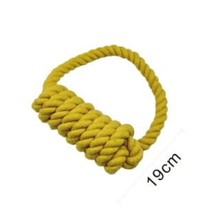 Neues Kauspielzeug für Hunde aus Seil, saubere Zähne, langlebiges geflochtenes Baumwollseil, Molarenspielzeug für Haustiere,