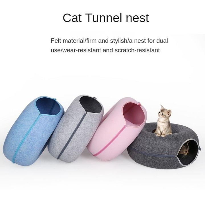 Katzentunnel, interaktives Spielspielzeug, Katzenbett, Dual-Use-Indoor-Spielzeug, Kätzchen-Trainingsprodukte, Haustier-Katzen