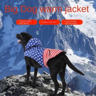 Winter-Haustier-Kleidung, großer Hunde-Overall, reflektierende Jacke S