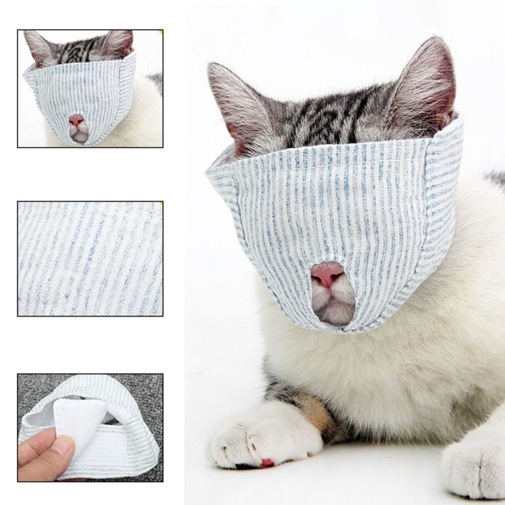 Katzenpflege-Anti-Biss-Anti-Kratz-Mundschutz deckt Maulkörbe mit einstellbarer Größe ab S Full Covers