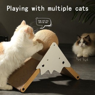 Zwei zusammen spielende Katzen können keine Trümmer abwerfen, stehender Katzenklauenball, Katzenklauenbrett 20cm * 45cm * 34.