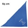 Schecker - Besticktes Halstuch Totenkopf, Achtung Bissig! [65cm - Royalblau]