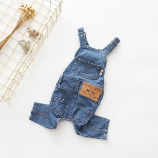 Denim-Overall für Haustiere, Jeans-Kleidung für Hunde, Overalls, Haustierkleidung, Mops, französische Bulldogge, Kleidung für