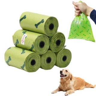 8/16/24 Rollen Hundekotbeutel, auslaufsicherer Kotbeutel-Ersatz für Wasserflasche und Hundeleine, Zubehör für den Außenbereic