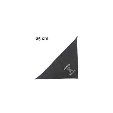 Schecker - Besticktes Halstuch Totenkopf, Achtung Bissig! [65cm - Schwarz]