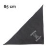 Schecker - Besticktes Halstuch Totenkopf, Achtung Bissig! [65cm - Schwarz]