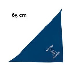 Schecker - Besticktes Halstuch Totenkopf, Achtung Bissig! [65cm - Blau]