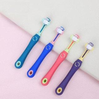 Dreikopf-Haustierzahnbürste für Katzen und Hunde 93081 grün